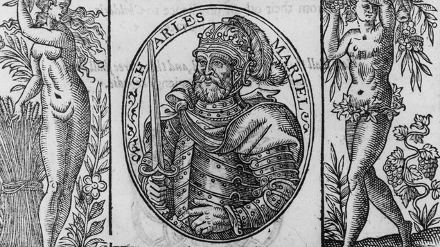 Gravure du 16e siècle représentant Charles Martel.