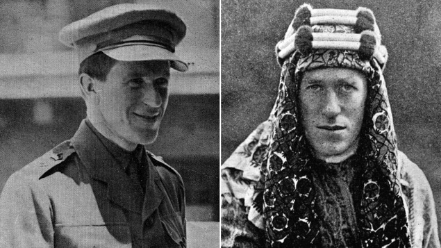 Thomas Edward Lawrence alias Lawrence d'Arabie en 1917 et en 1919