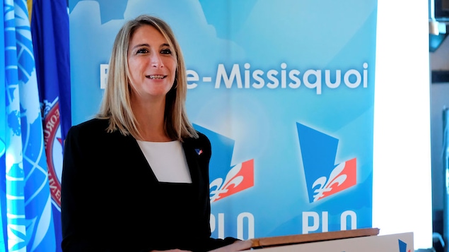 La candidate du PLQ Ingrid Marini dans Brome-Missisquoi