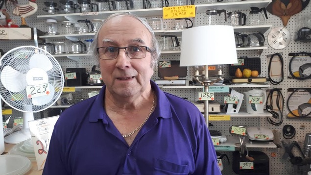 Jacques Lebrun propriéraire du commerce O'Boyle et Duplessis de Sherbrooke