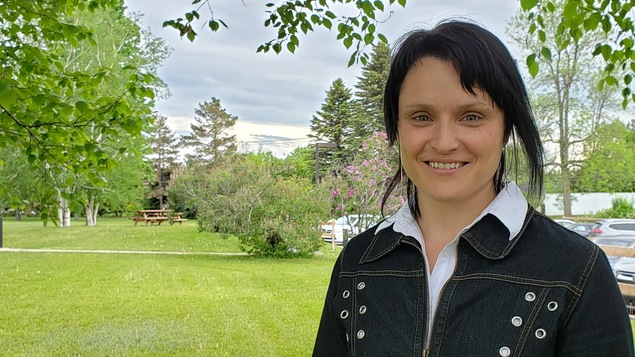 Johanne Bérubé à l'extérieur