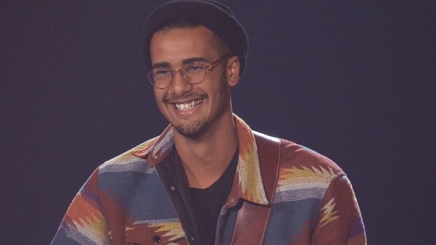 Jonathan "Freeman" Reyes , lors de sa prestation à l'émission La Voix, TVA