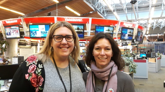 Karine Boily, coordonnatrice santé et sécurité,
et Mary-LouMcCarthy, directrice des services spécialisés, toutes les deux au Conseil scolaire francophone de la Colombie-Britannique (CSF).