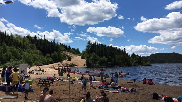 Plage du Lac des Rapides à Sept-Îles