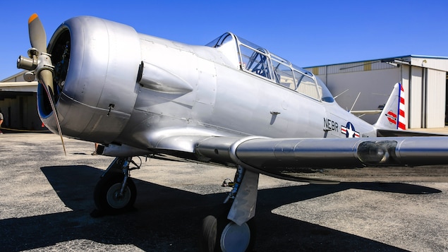 L'avion T-6 Texan.