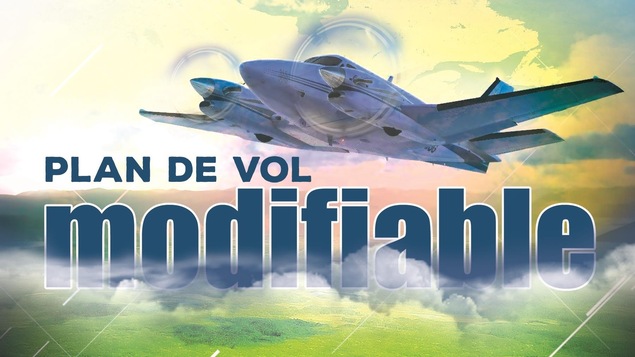 Le livre Plan de vol modifiable de Frédéric Veilleux, montage d'image d'avion et nuage