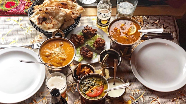 Des plats offerts au restaurant Taj Mahal de Shawinigan.