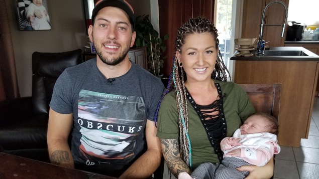 Marc-Antoine Rousseau-Filteau, Vicky Belley et leur bébé Sammy Rousseau-Filteau