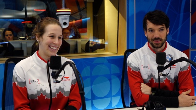 Les patineurs Marianne St-Gelais et Charles Hamelin en entrevue à Gravel le matin