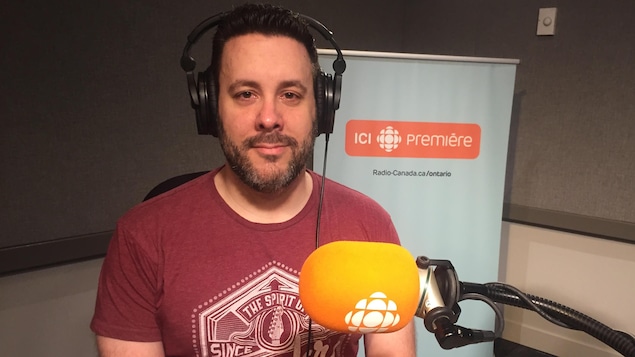 Mathieu Rainville en studio.