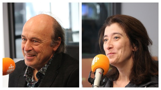 Michel Nadeau et Véronika Makdissi-Warren, en studio