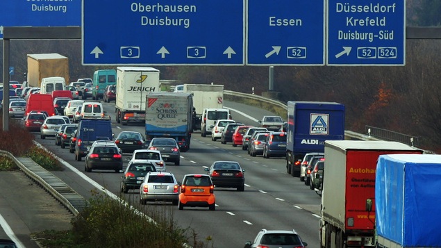 Une autoroute allemande.