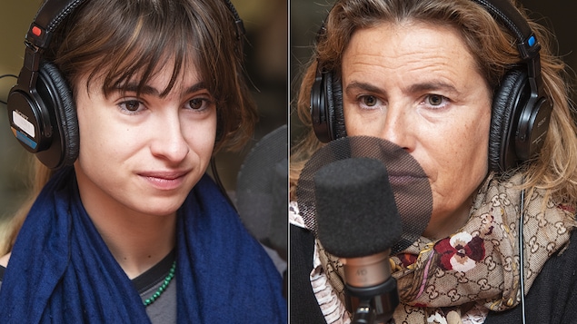 Thaïs Alessandrin et Lisa Azuelos au micro de Catherine Perrin.