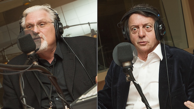 Jean Barbe et Jean-Luc Mongrain au micro de Catherine Perrin