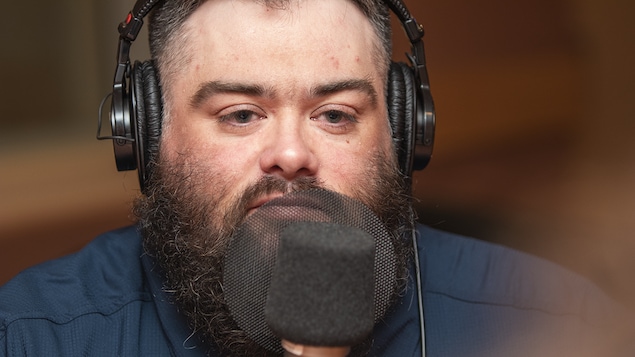 Mickaël Bergeron au micro de Catherine Perrin.