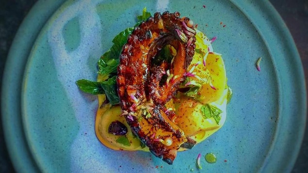 Plat du restaurant Empreinte, à Vannes, en France.