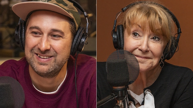 Bob le Chef et Louise DesChâtelets au micro de Catherine Perrin.