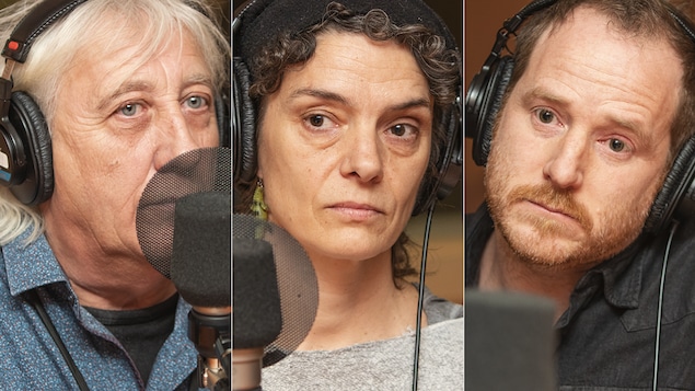 Mo Carpels, Nadine Walsh et François Lavallée au micro de Catherine Perrin.