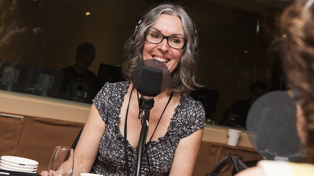 Catherine Fauteux au micro de Catherine Perrin