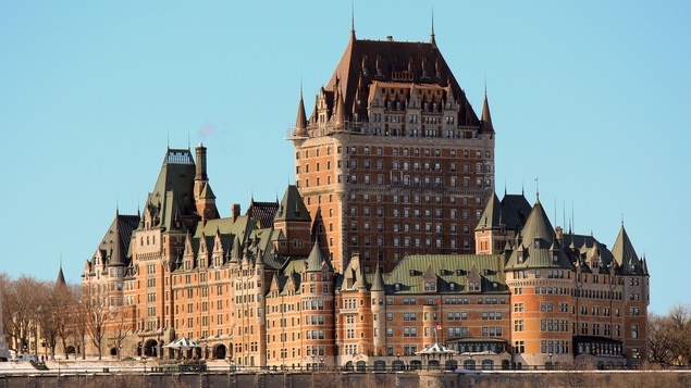 Le Château Frontenac, en hiver