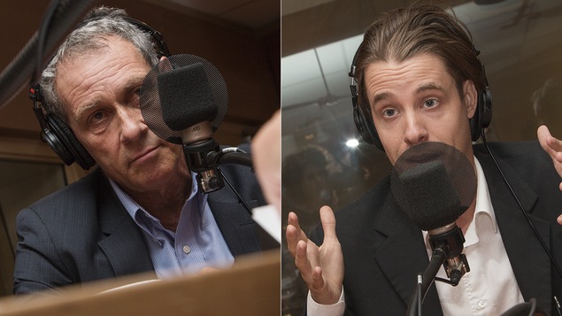 Michel Cormier et Simon Tremblay-Pepin au micro de Catherine Perrin