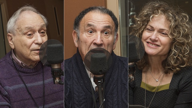 Elie Dawang, Léon Celemenski et Monique Polak au micro de Catherine Perrin