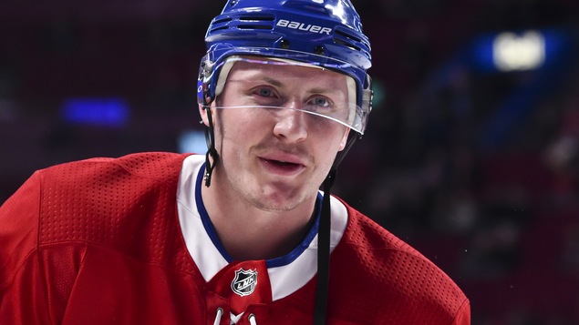 Nicolas Deslauriers lors d'un match contre les Red Wings de Détroit en mars 2018.