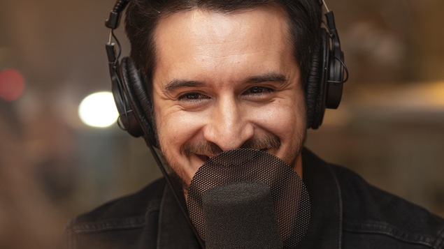 Sébastien Diaz au micro de Catherine Perrin.