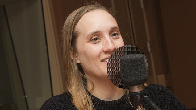 Sophie Dupuis au micro de Catherine Perrin