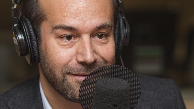 Fabien Gabel au micro de Catherine Perrin.