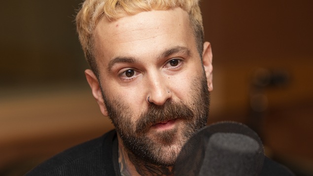 Pete Goupil au micro de Catherine Perrin.