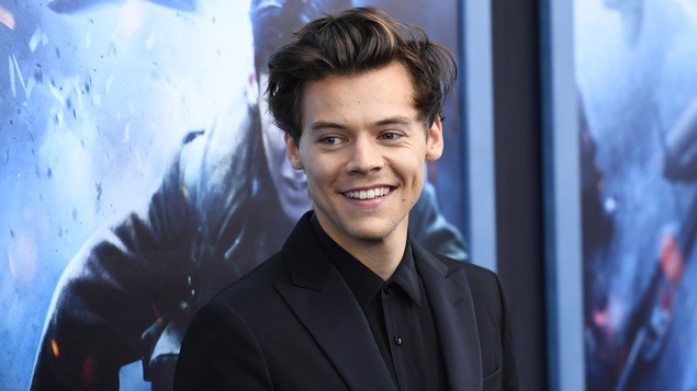 Le chanteur pop Harry Styles à la première du film américain du film <i>Dunkirk</i>