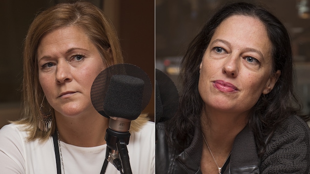 Nathalie, ancienne agente de libération conditionnelle, et Sophie Lambert, réalisatrice, au micro de Catherine Perrin.