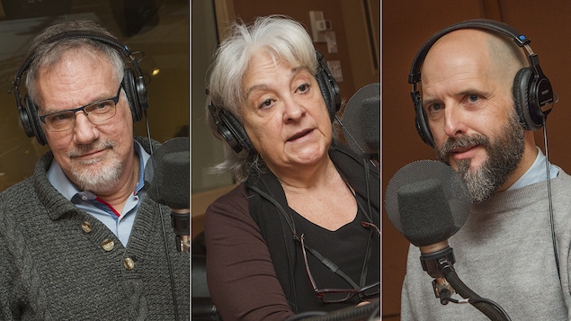 JiCi Lauzon, Raymonde Provencher et Daniel Désormiers au micro de Catherine Perrin