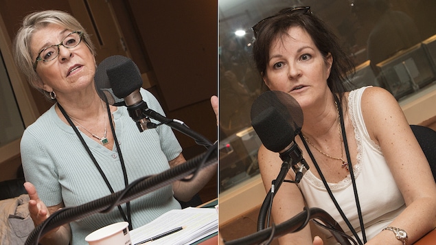 Marie-Andrée Delisle et Glenn Bertrand au micro de Stéphan Bureau