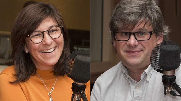 Le couple Marie Grégoire et Éric Montigny lors d'une entrevue accordée à Catherine Perrin