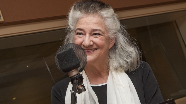 Marie Laberge au micro de Catherine Perrin