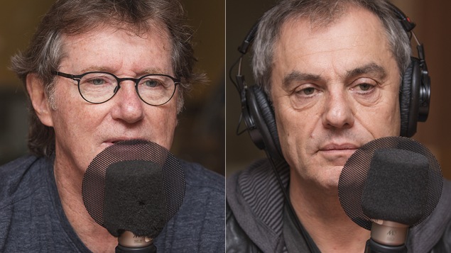 Marc Messier et Henri Chassé au micro de Catherine Perrin.