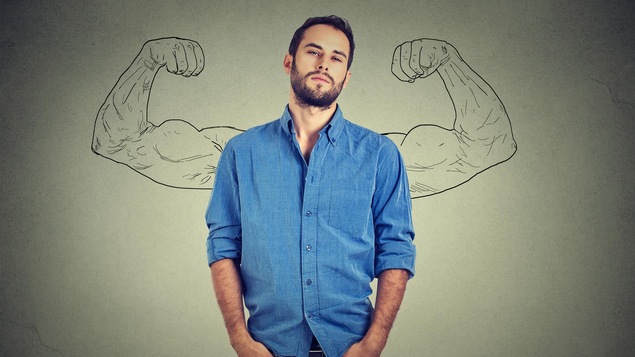 Illustration d'un homme persuadé d'être exceptionnel.