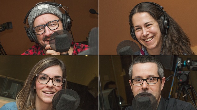 Rémi-Pierre Paquin, Sarah Gagnon-Piché, Marie-Ève Allaire et Louis-Olivier Batty