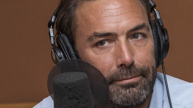 Jean-David Pelletier au micro de Stéphan Bureau en août 2018.