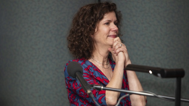 Catherine Perrin émue.