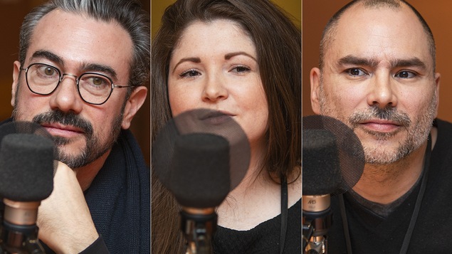 Zébulon Perron, Amlyne Phillips et Jean De Lessard au micro de Catherine Perrin.