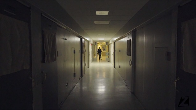 Un corridor de l’Institut Philippe-Pinel, à Montréal.
