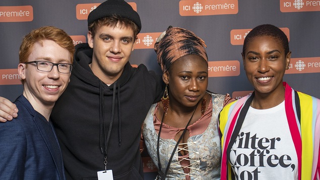 Les Révélations 2019 de Radio-Canada : Cameron Crozman, Vincent Roberge alias Les Louanges, Djely Tapa et Dominique Fils-Aimé.