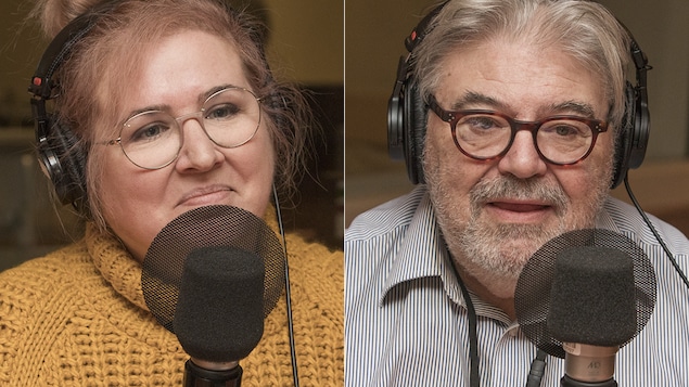 Nadia Seraiocco et Donald Cuccioletta au micro de Catherine Perrin.