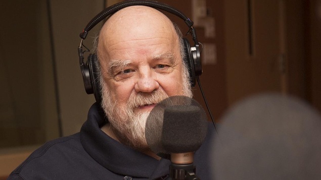 Serge Bouchard au studio 18 de Radio-Canada, à Montréal, le 8 janvier 2018