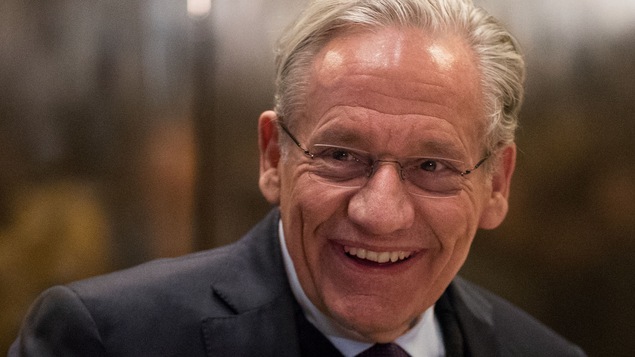 Le journaliste Bob Woodward à la Trump Tower, en janvier 2017.