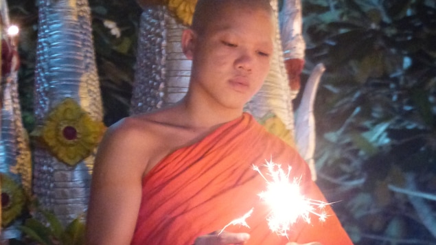 Moine au Laos.
