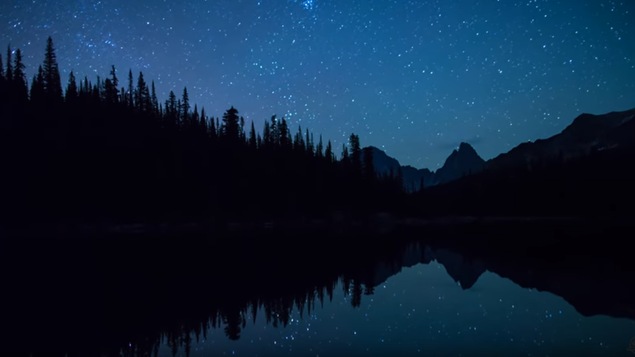 Nuit étoilée à Jasper, AB
